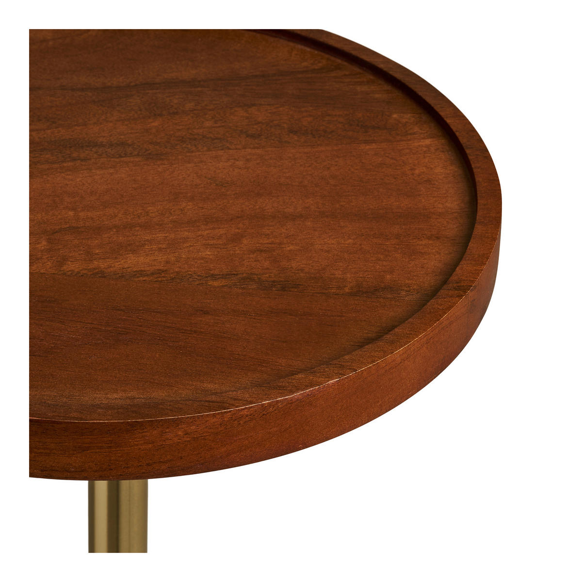 BEISTELLTISCH in Holz 30/30/56 cm  - Schwarz/Braun, Design, Holz/Metall (30/30/56cm) - MID.YOU