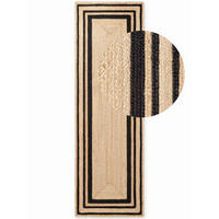 LÄUFER 70/200 cm Jutta Schwarz, Goldbraun  - Goldbraun/Schwarz, Basics, Textil (70/200cm) - Hanse Home