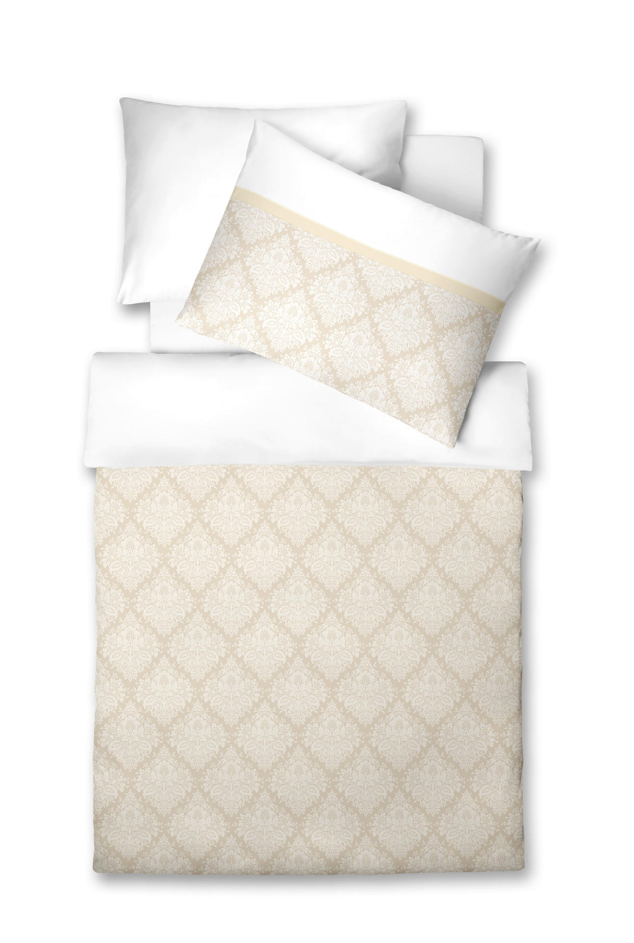 BETTWÄSCHE 2-teilig Jacquard 140/200 cm  - Weiß, Basics, Textil (140/200cm) - Fleuresse