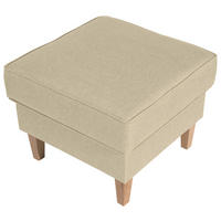 HOCKER in Textil Beige  - Beige/Buchefarben, MODERN, Textil (53/53/45cm) - Max Winzer