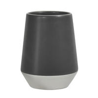 ZAHNBÜRSTENHALTER Keramik  - Silberfarben, Basics, Keramik (9/11,50cm) - Spirella