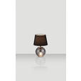 TISCHLEUCHTE 18/29 cm   - Schwarz, Basics, Glas/Textil (18/29cm) - Novel