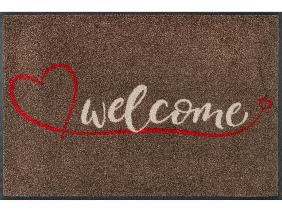 COVORAȘ DE INTRARE 50/75 cm  - roșu deschis/maro, Konventionell, plastic/textil (50/75cm) - wash+dry