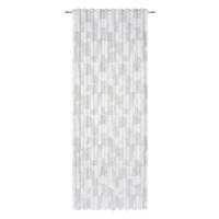HOTOVÝ ZÁVĚS, poloprůhledné, 140/245 cm - barvy stříbra/hedvábně šedá, Konvenční, textil (140/245cm) - Esposa