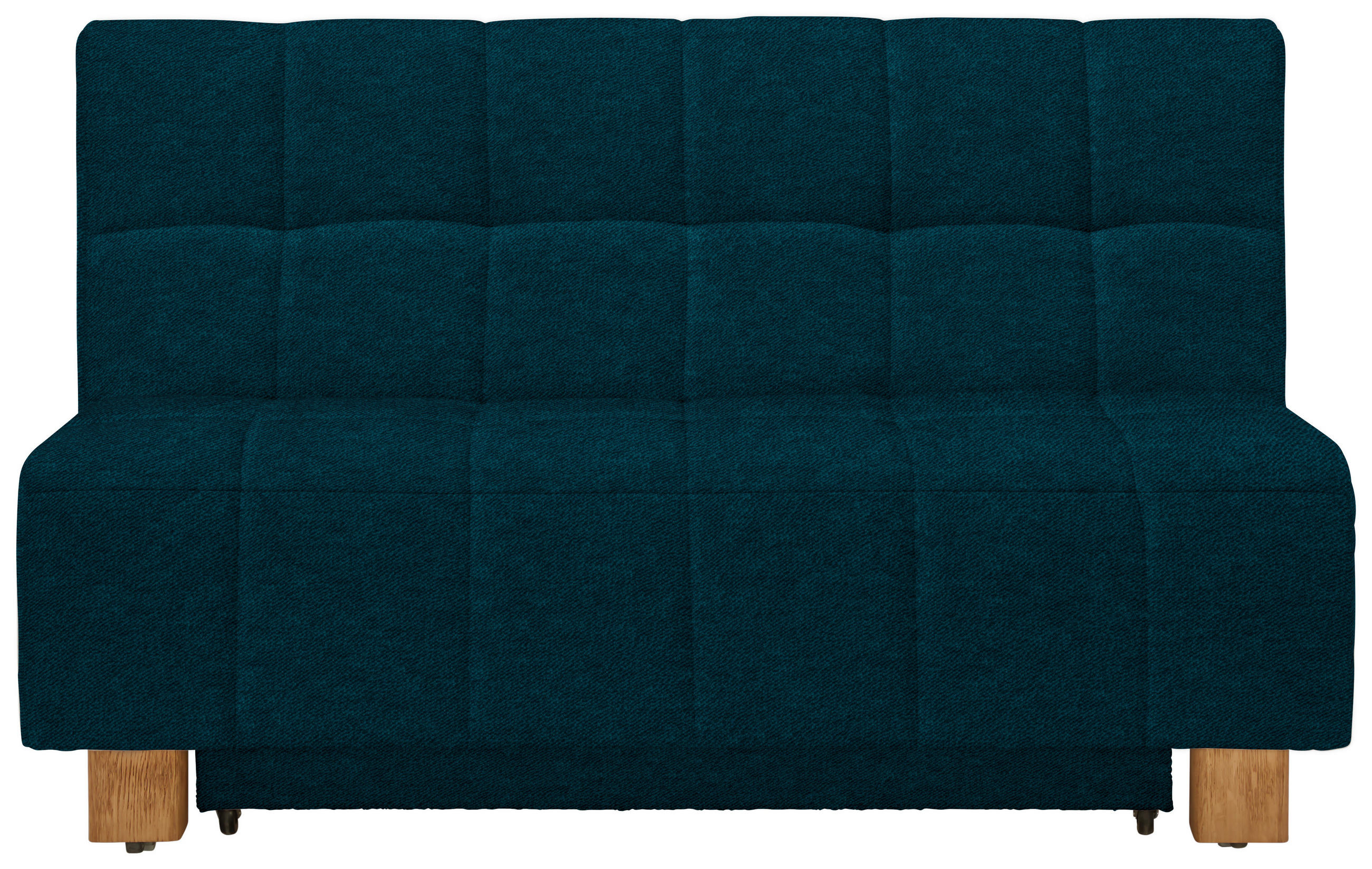 SCHLAFSOFA Textil Petrol  - Petrol/Naturfarben, Modern, Holz/Textil (145/92/102cm) - Novel