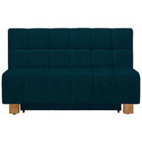 SCHLAFSOFA Textil Petrol  - Petrol/Naturfarben, Modern, Holz/Textil (145/92/102cm) - Novel
