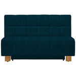 SCHLAFSOFA  in Webstoff Petrol  - Petrol/Naturfarben, MODERN, Holz/Textil (145/92/102cm) - Novel