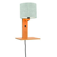 WANDLEUCHTE GOOD&MOJO  19/24/36 cm   - Naturfarben, Trend, Holz/Textil (19/24/36cm) - Good & Mojo