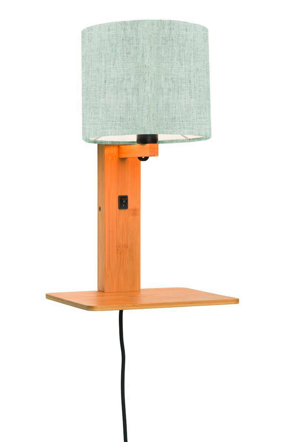 WANDLEUCHTE GOOD&MOJO  19/24/36 cm   - Naturfarben, Trend, Holz/Textil (19/24/36cm) - Good & Mojo