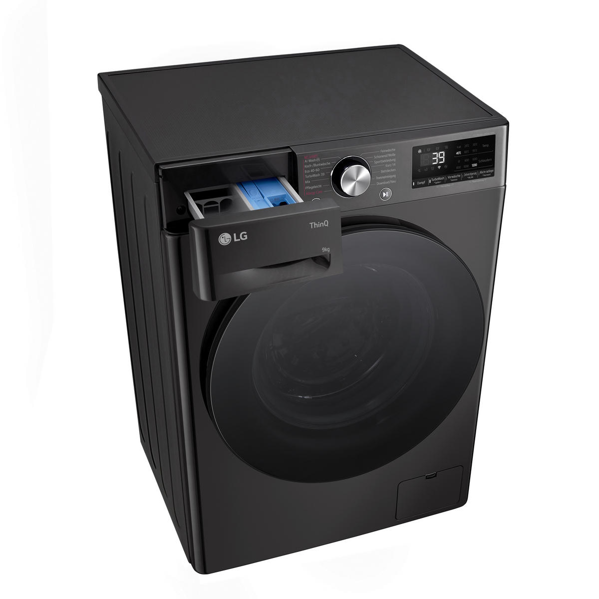WASCHMASCHINE F2V7SLIM9B   - Schwarz, Basics, Metall (60/85/47,5cm) - LG