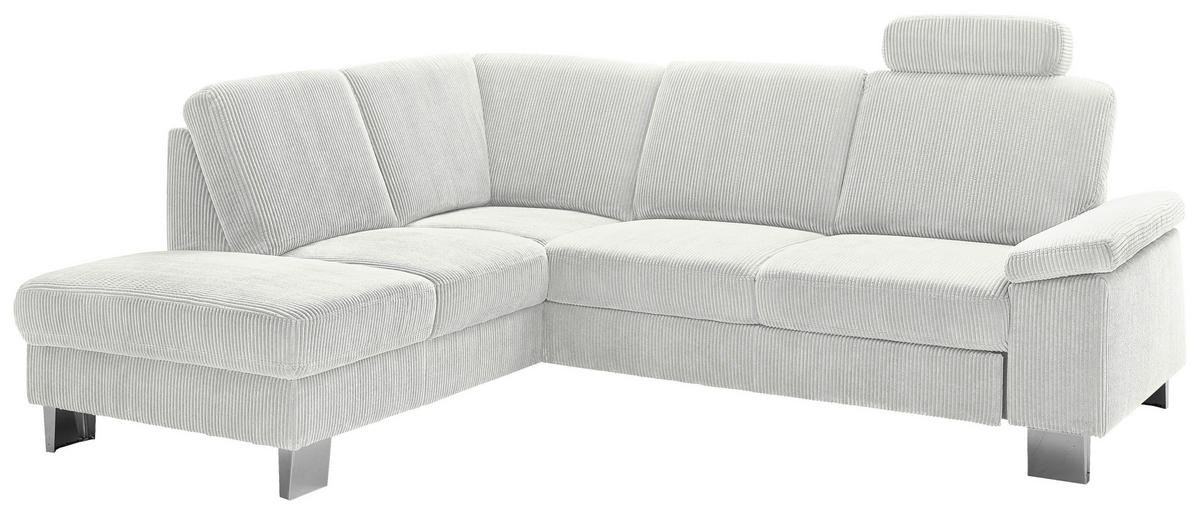 HÖRNSOFFA i manchester ecru  - stålfärgad/ecru, Klassisk, metall/textil (200/248cm) - Beldomo System