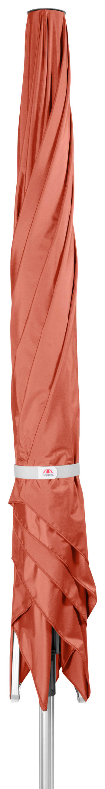 SONNENSCHIRM 400x400 cm Terracotta  - Terracotta/Alufarben, Basics, Textil/Metall (400/400cm) - Doppler
