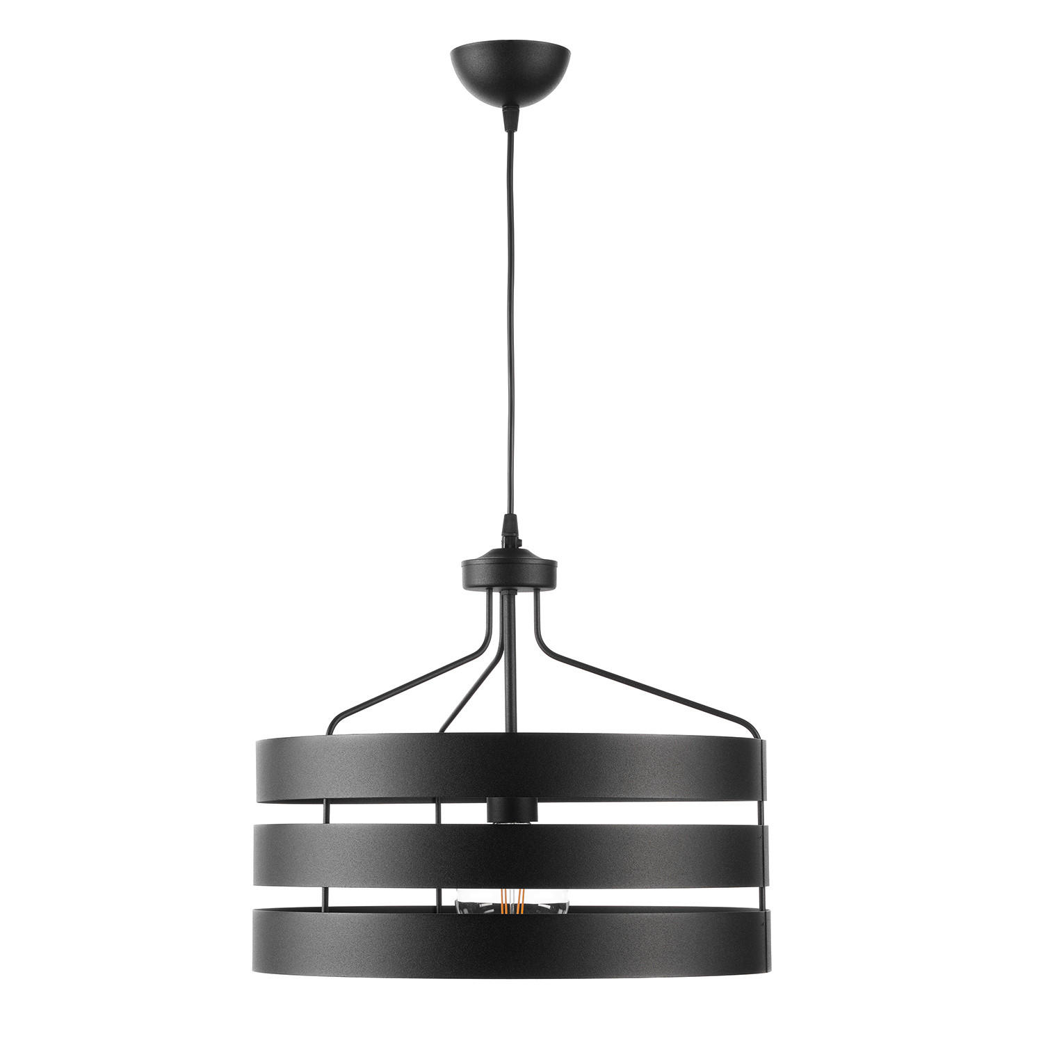 PENDELLEUCHTE 45/120 cm  - Schwarz, Design, Metall (45/120cm)