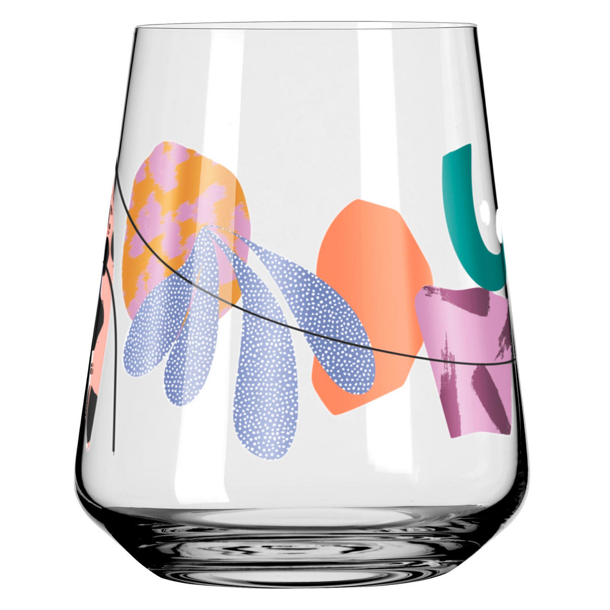 WASSERGLAS 500,00 ml 2-teilig  - Transparent/Multicolor, Trend, Glas (9,2/11,0cm) - Ritzenhoff