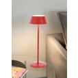 AKKU-TISCHLEUCHTE 11/30 cm  - Rot/Schwarz, Trend, Kunststoff/Metall (11/30cm) - Novel