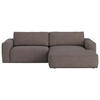 ECKSOFA in Webstoff Taupe  283/175 cm  - Taupe/Schwarz, MODERN, Kunststoff/Textil (283/175cm) - MID.YOU