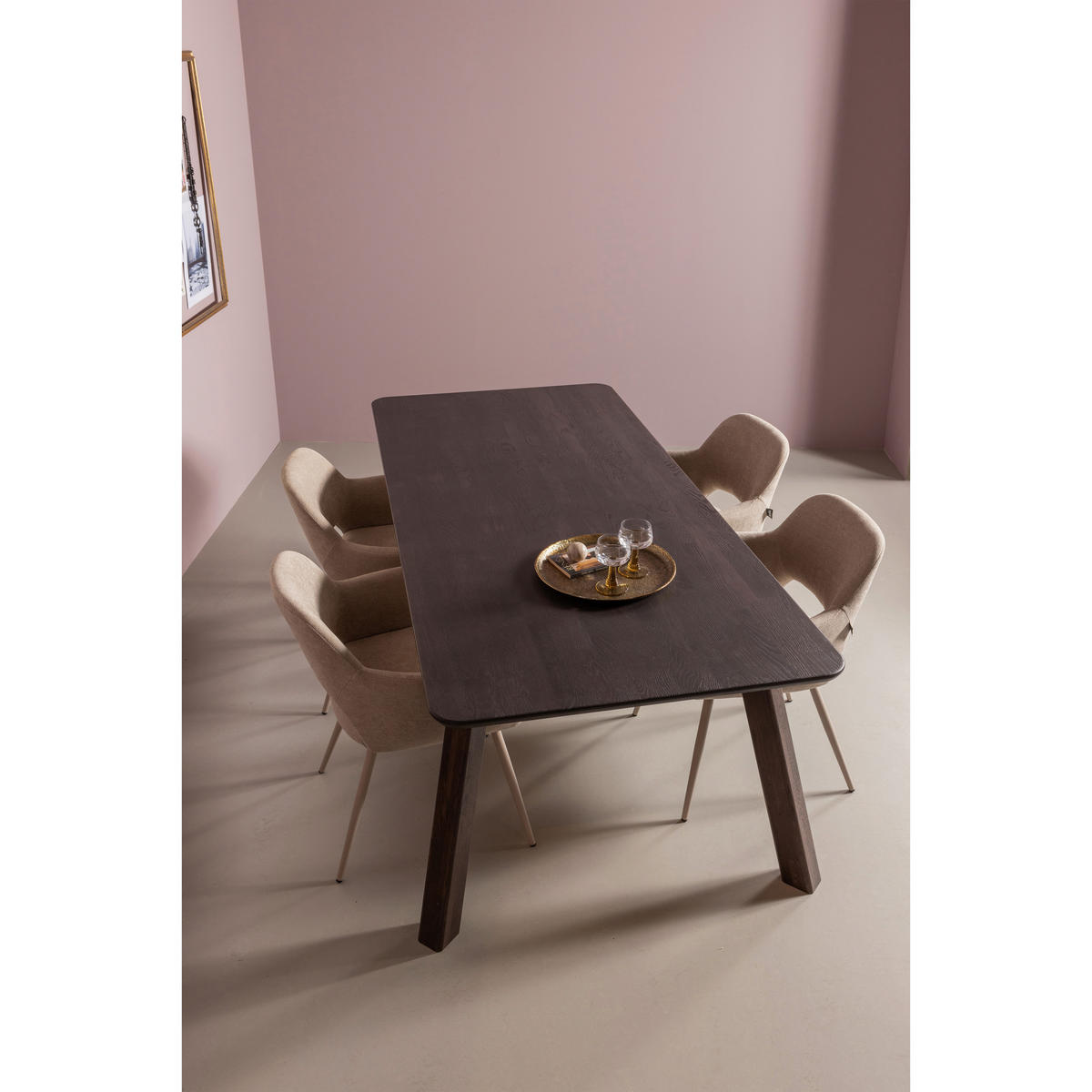 ARMLEHNSTUHL-SET 2 Stück  in Webstoff  - Naturfarben, MODERN, Textil/Metall (58/80/58cm) - Livetastic