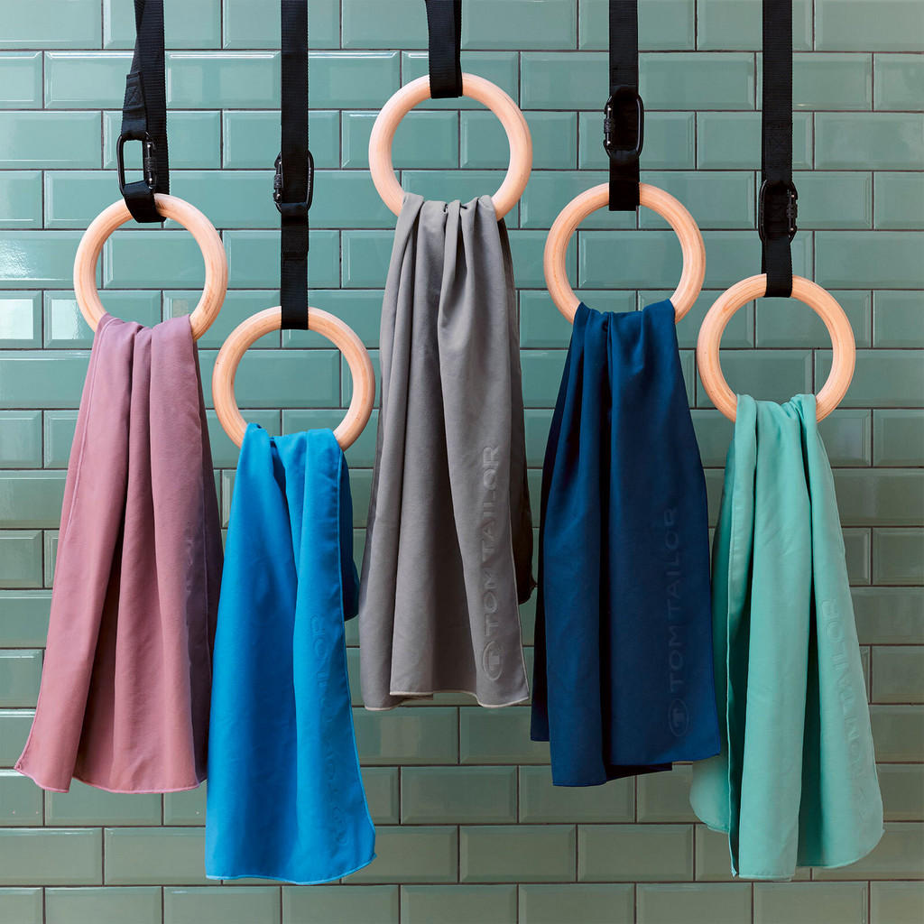 Thumbnail - Tom Tailor Sporthandtuch, Dunkelblau, Textil, Uni, 70x140 cm, Badtextilien, Handtücher