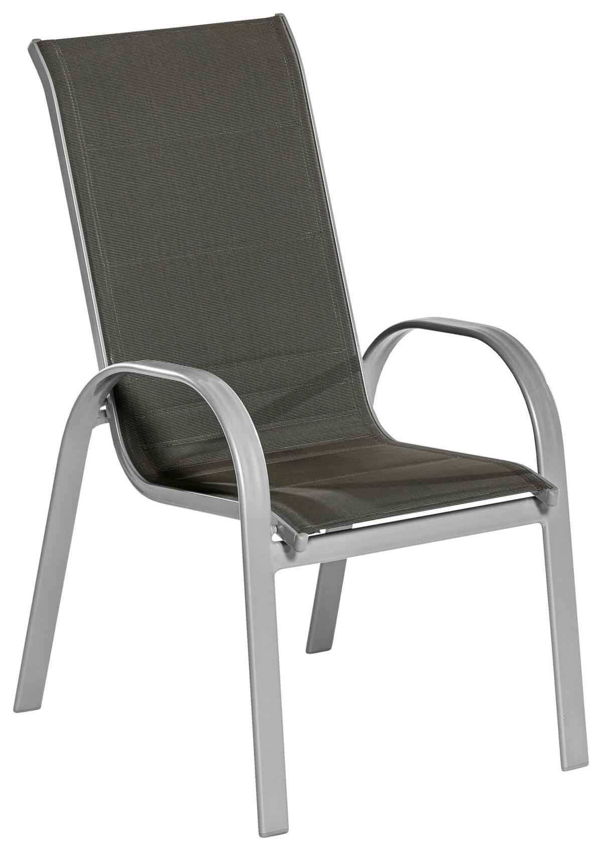 GARTENSET Aluminium  - Anthrazit/Silberfarben, MODERN, Textil/Metall - Gardenson