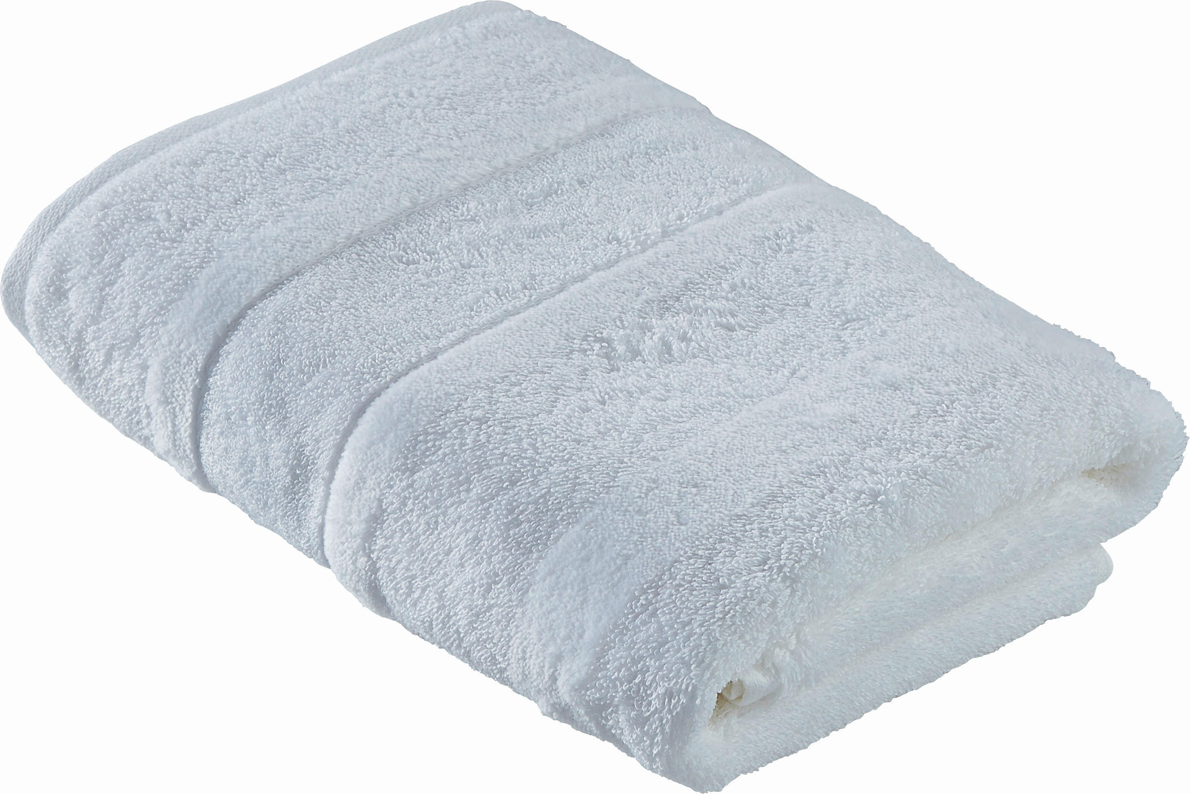 HANDTUCH Noblesse Uni Weiß  - Weiß, Basics, Textil (50/100cm) - Cawoe