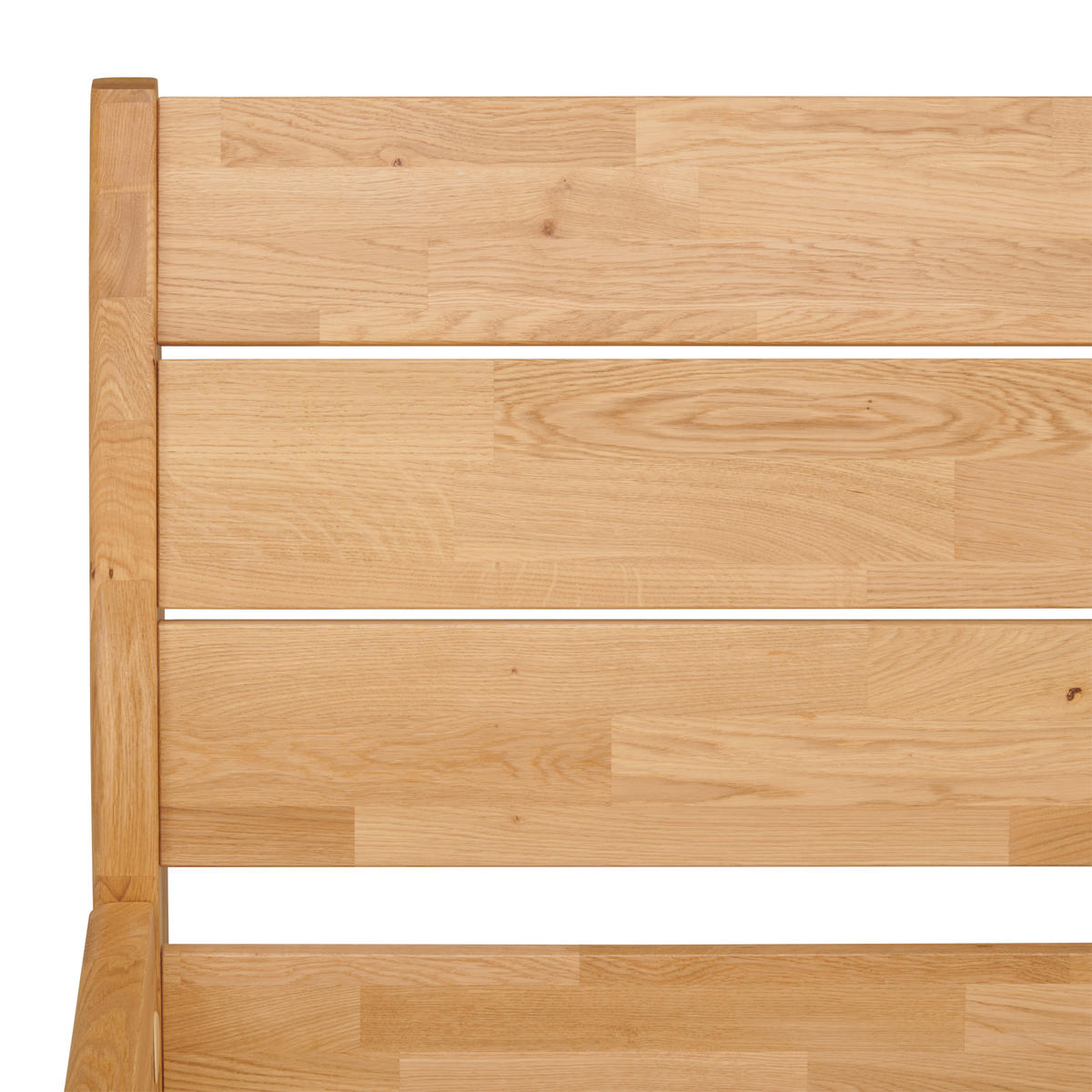 BETT 90/200 cm  in Wildeiche   - Wildeiche, Modern, Holz (90/200cm) - MID.YOU