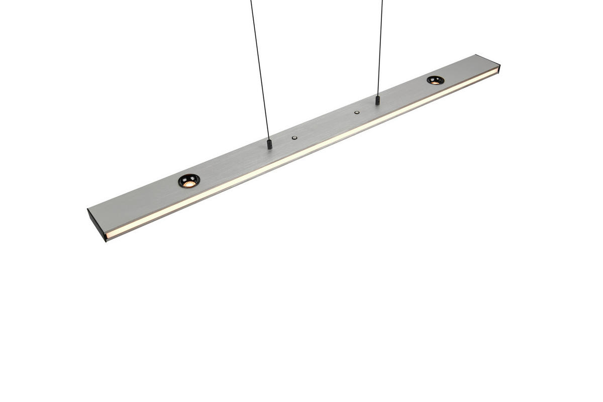 LED-PENDELLEUCHTE 109/9/200 cm    - Weiss/Nickelfarben, Design, Kunststoff/Metall (109/9/200cm) - Trio Leuchten