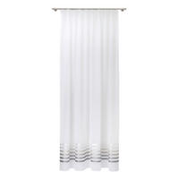 HÁLÓS FÜGGÖNY fm - ezüst/fehér, Basics, textil (300cm)