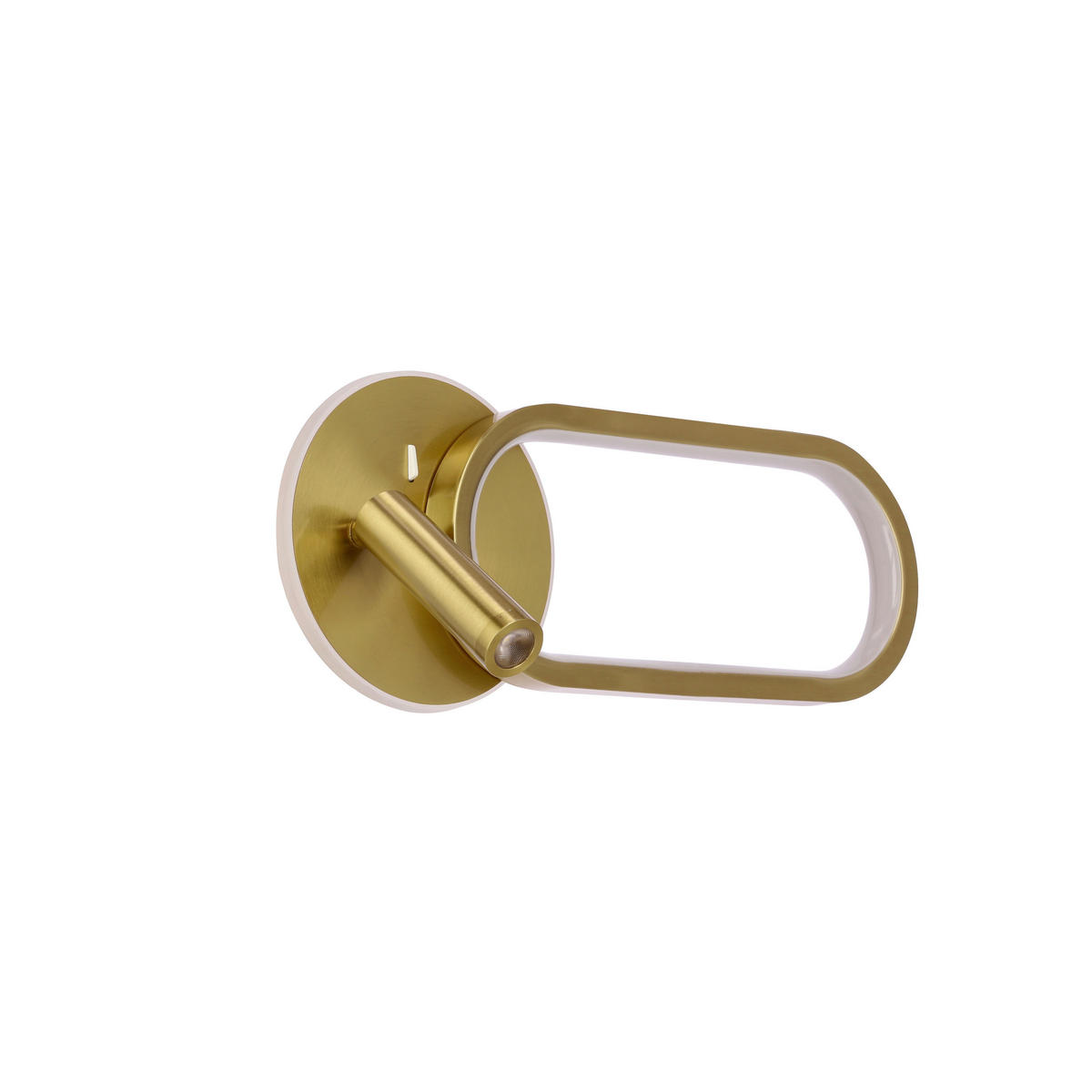 LED-WANDLEUCHTE 35/6.5/15 cm   - Goldfarben/Weiß, KONVENTIONELL, Kunststoff/Metall (35/6.5/15cm)