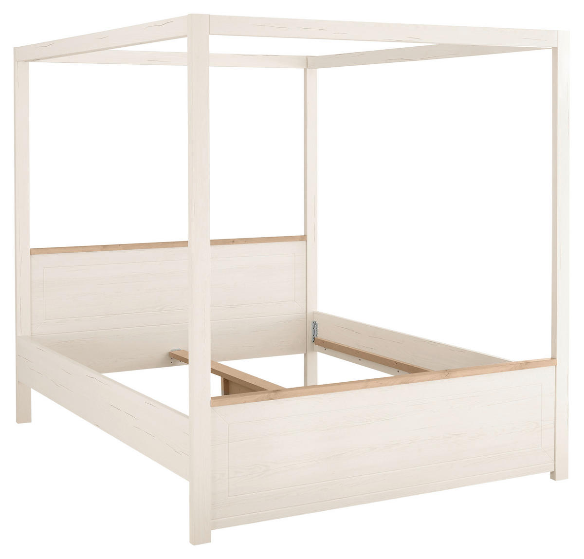 HIMMELBETT 180/200 cm  in Weiß, Eiche Artisan  - Weiß/Eiche Artisan, Design (180/200cm) - SetOne by Musterring