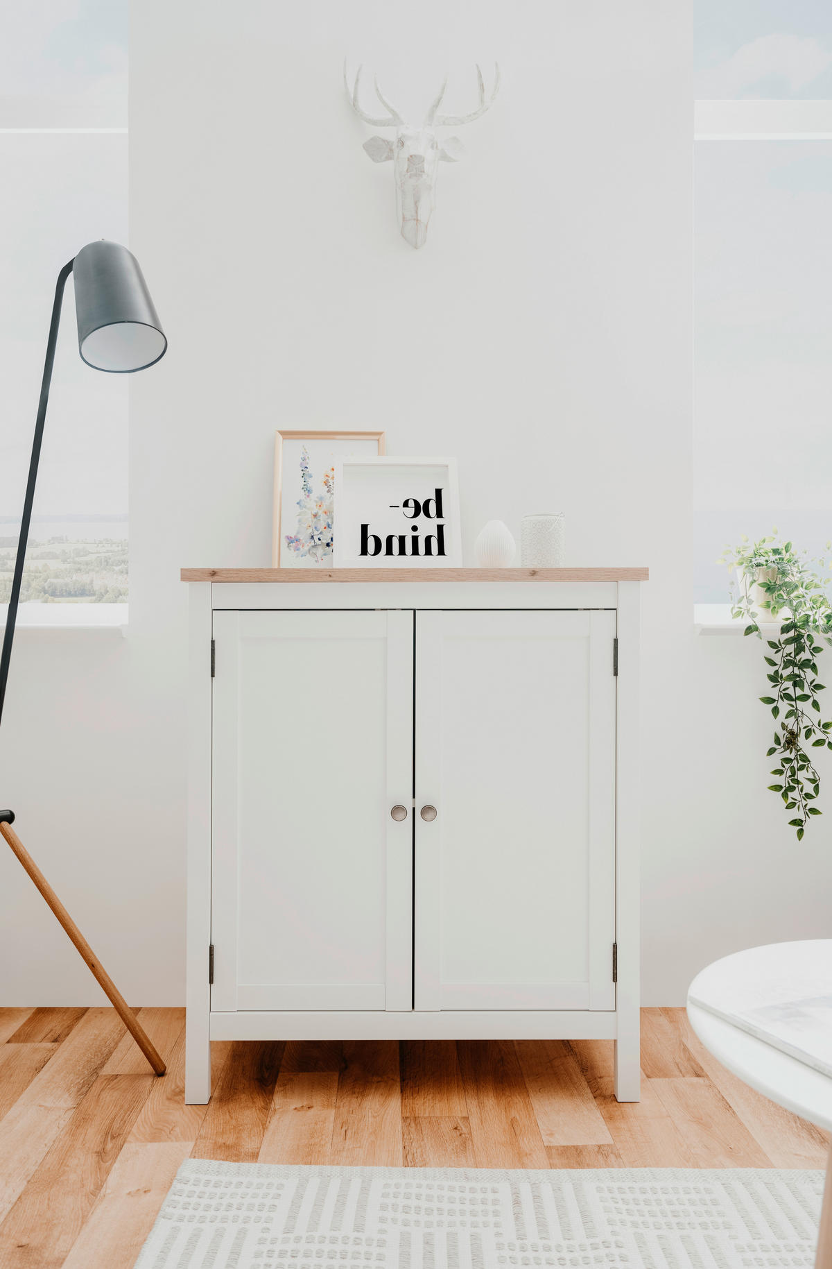 KOMMODE  in 80/90/40 cm  - Eichefarben, KONVENTIONELL, Holzwerkstoff/Metall (80/90/40cm) - MID.YOU