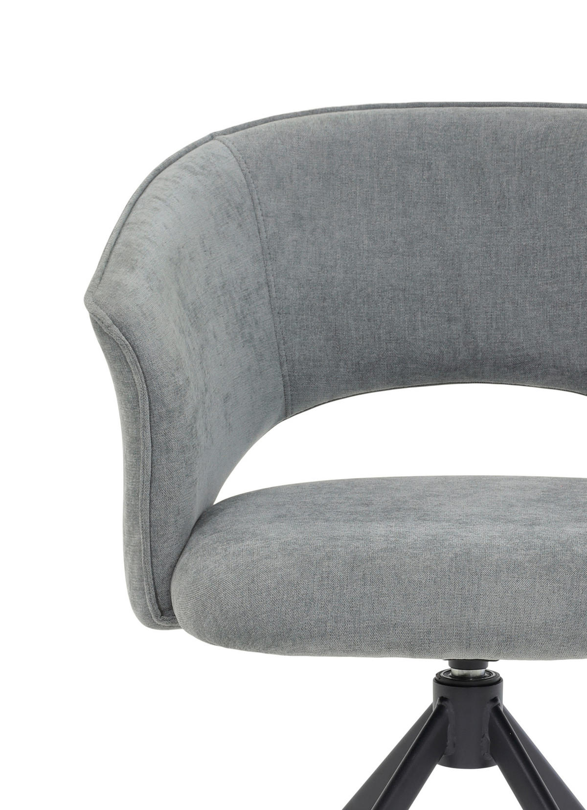 ARMLEHNSTUHL  in Stahl Chenille  - Beige/Schwarz, Basics, Textil/Metall (61,5/78,5/59cm) - Tom Tailor