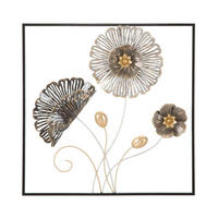 NÁSTENNÁ DEKORÁCIA 50/50/5 cm  - Basics, kov (50/50/5cm)