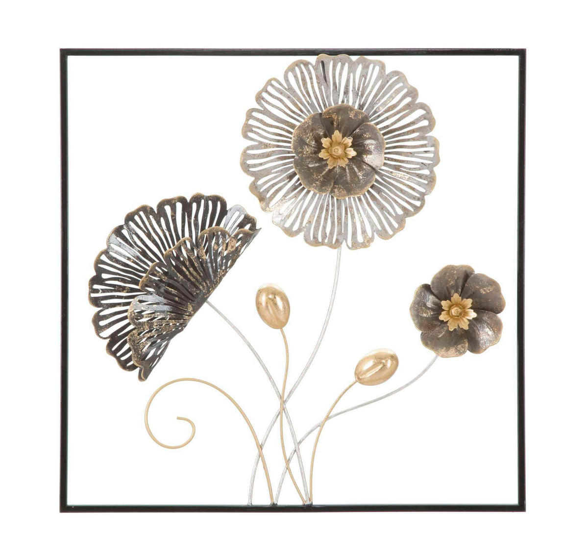 NÁSTENNÁ DEKORÁCIA 50/50/5 cm  - Basics, kov (50/50/5cm)