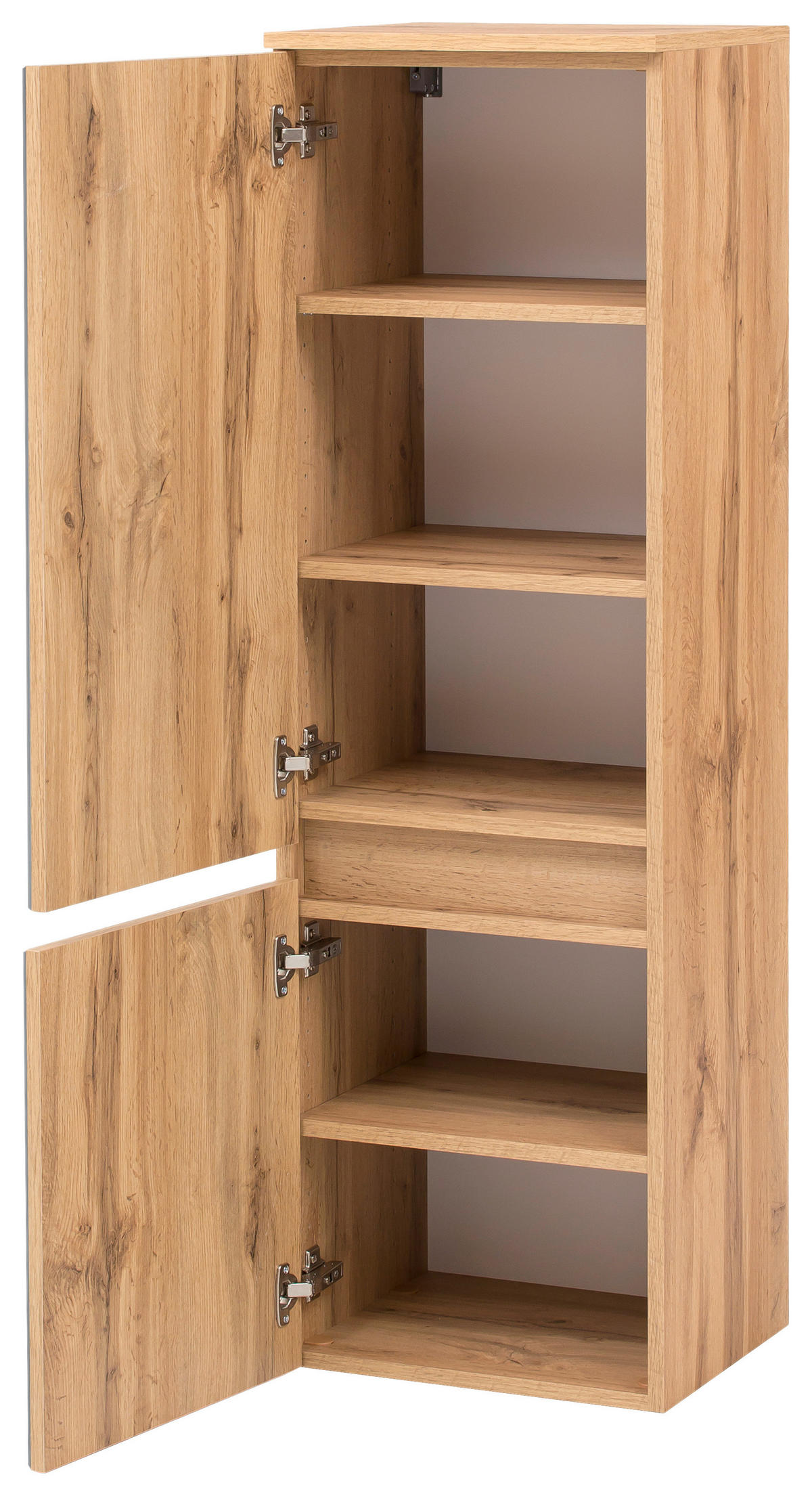 BADEZIMMER  in 120 cm  - Weiss/Eichefarben, Konventionell, Glas/Holzwerkstoff (120cm) - Held