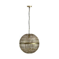 HÄNGLAMPA 50/120 cm  - mässingsfärgad, Klassisk, metall (50/120cm) - Globo