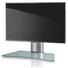 TV-RACK Klar, Silberfarben - Klar/Silberfarben, KONVENTIONELL, Glas/Metall (70/52/30cm)