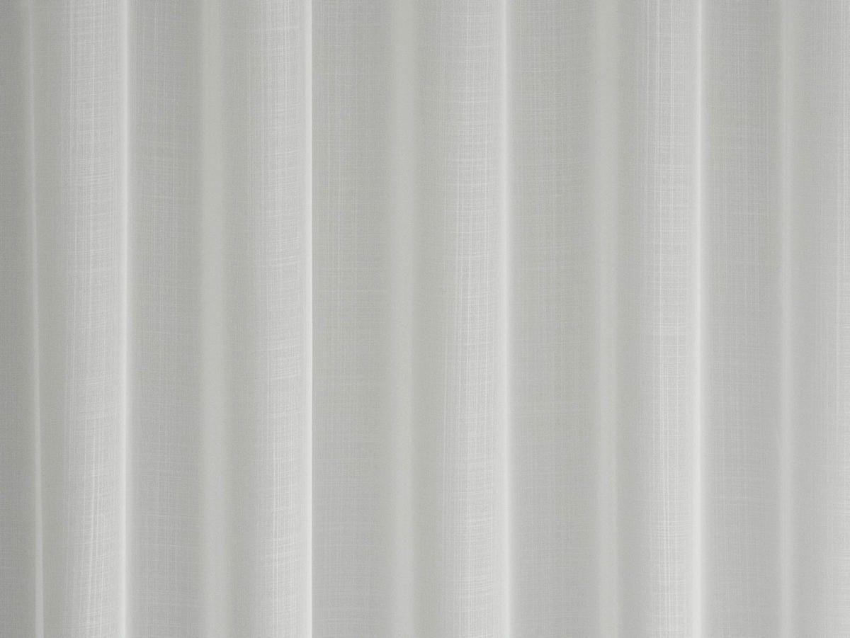 Perdea Tip Plasă  - alb, Basics, textil (300cm)