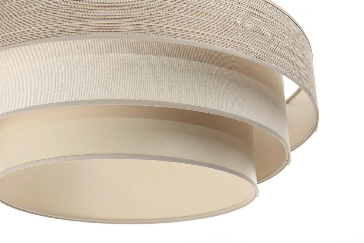 HÄNGELEUCHTE Boho Elegant 60/89 cm   - Beige/Karamell, Design, Kunststoff/Textil (60/89cm)