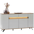 SIDEBOARD Eichefarben, Hellgrau  180,6/82/42 cm  - Eichefarben/Hellgrau, MODERN, Holz/Holzwerkstoff (180,6/82/42cm) - Dieter Knoll