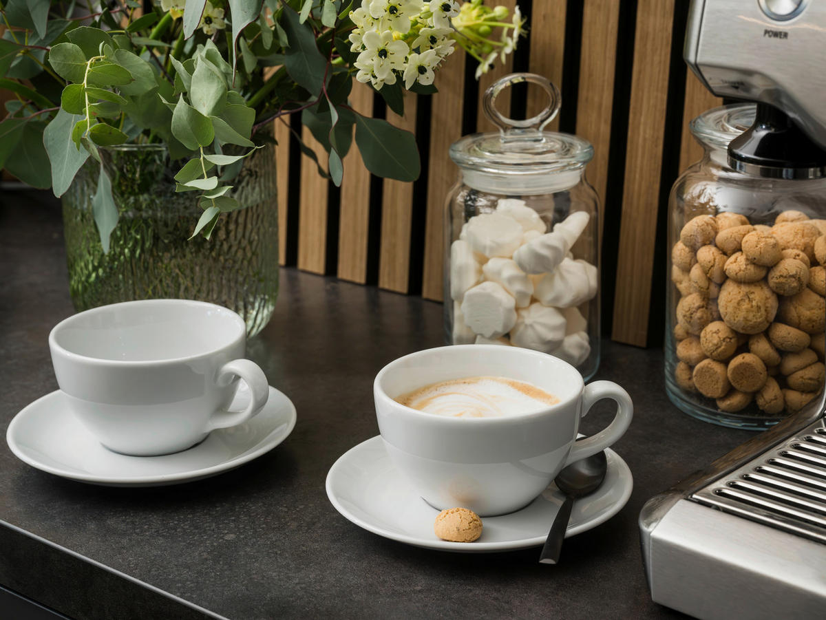 TASSENSET Bistrot Weiss 8-teilig  - Weiß, Basics, Keramik - Creatable