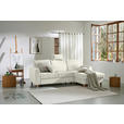 ECKSOFA Creme Flachgewebe  inkl. Bettkasten, Schlaffunktion, Rücken echt, Kopfstütze, Liegefläche im Originalstoff  - Buchefarben/Creme, KONVENTIONELL, Holz/Textil (241/166cm) - Carryhome