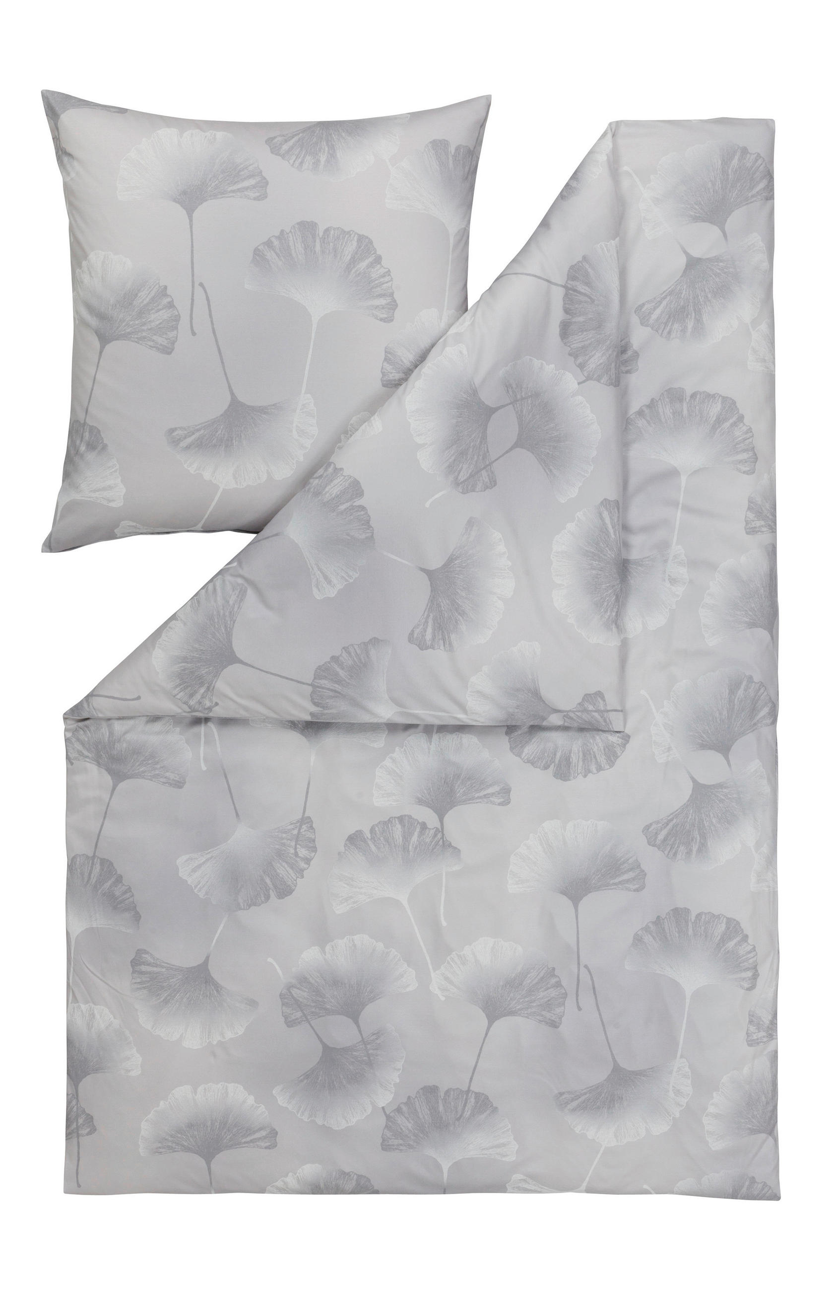 BETTWÄSCHE 2-teilig Isabella Interlock-Jersey 135/200 cm  - Platinfarben, Design, Textil (135/200cm) - Estella