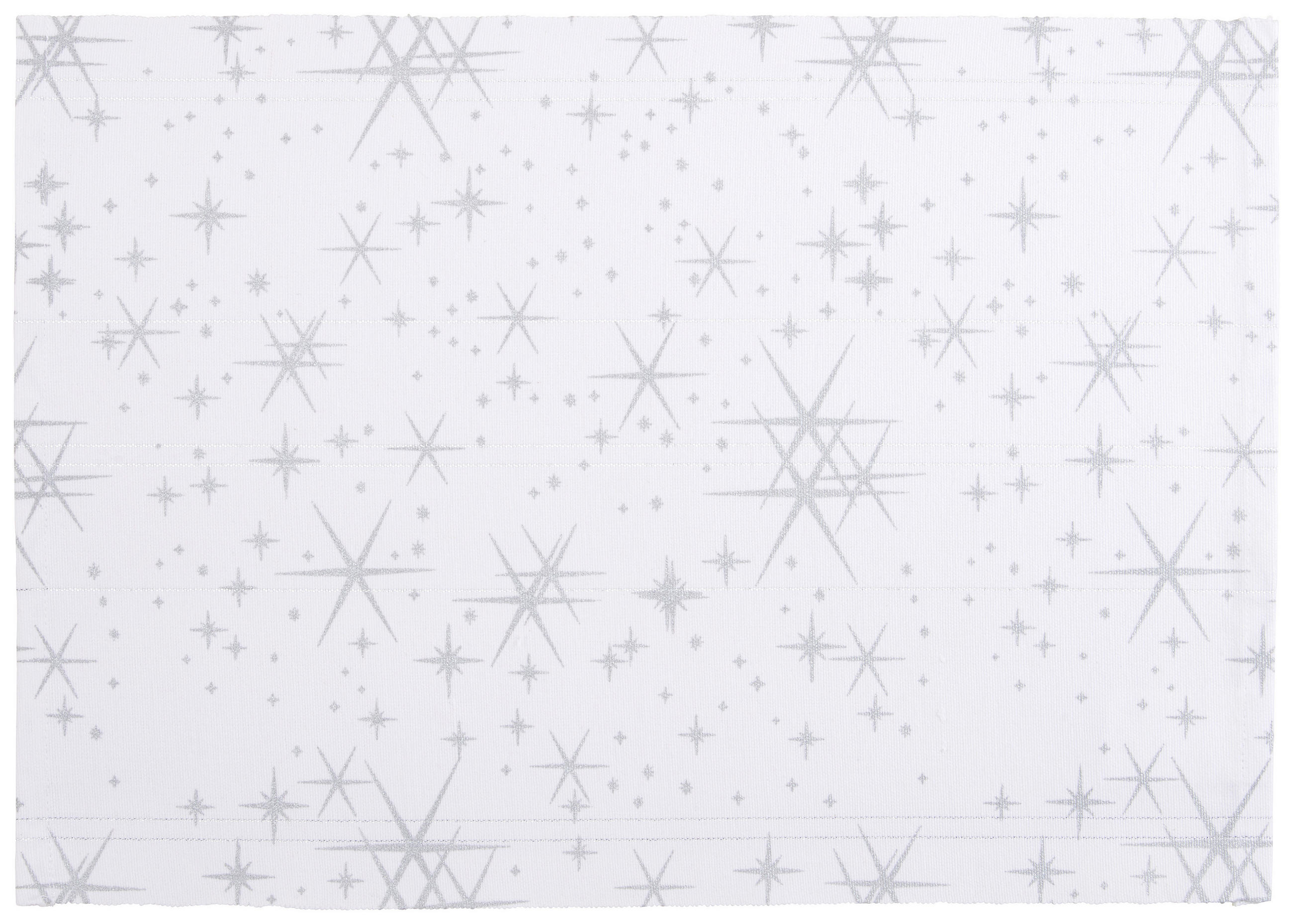 ÉTKEZŐALÁTÉT 33/48 cm textil  - ezüstszínű/fehér, Basics, textil (33/48cm) - X-Mas