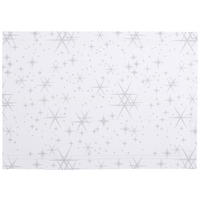 ÉTKEZŐALÁTÉT 33/48 cm textil  - ezüstszínű/fehér, Basics, textil (33/48cm) - X-Mas