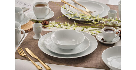 KOMBISERVICE Weiß Pisa 62-teilig 6 Personen  - Weiß, Basics, Keramik - Novel