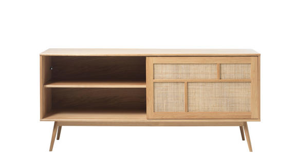 SIDEBOARD furniert Eichefarben, Naturfarben  - Eichefarben/Naturfarben, Trend, Naturmaterialien/Holzwerkstoff (180/79/45cm) - Carryhome