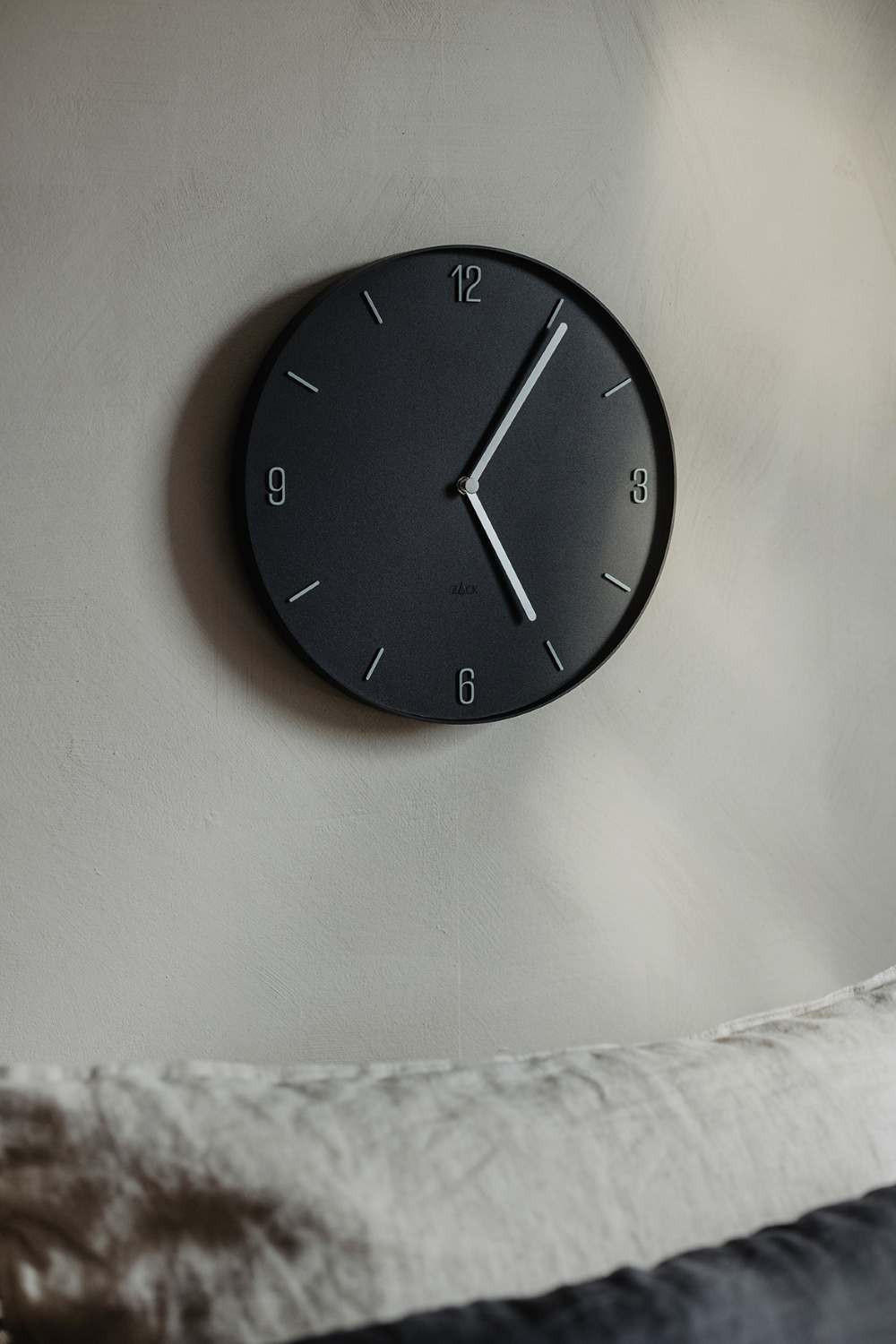 WANDUHR  Schwarz 30,0 cm  - Schwarz, Basics, Kunststoff (30,0cm) - Zack