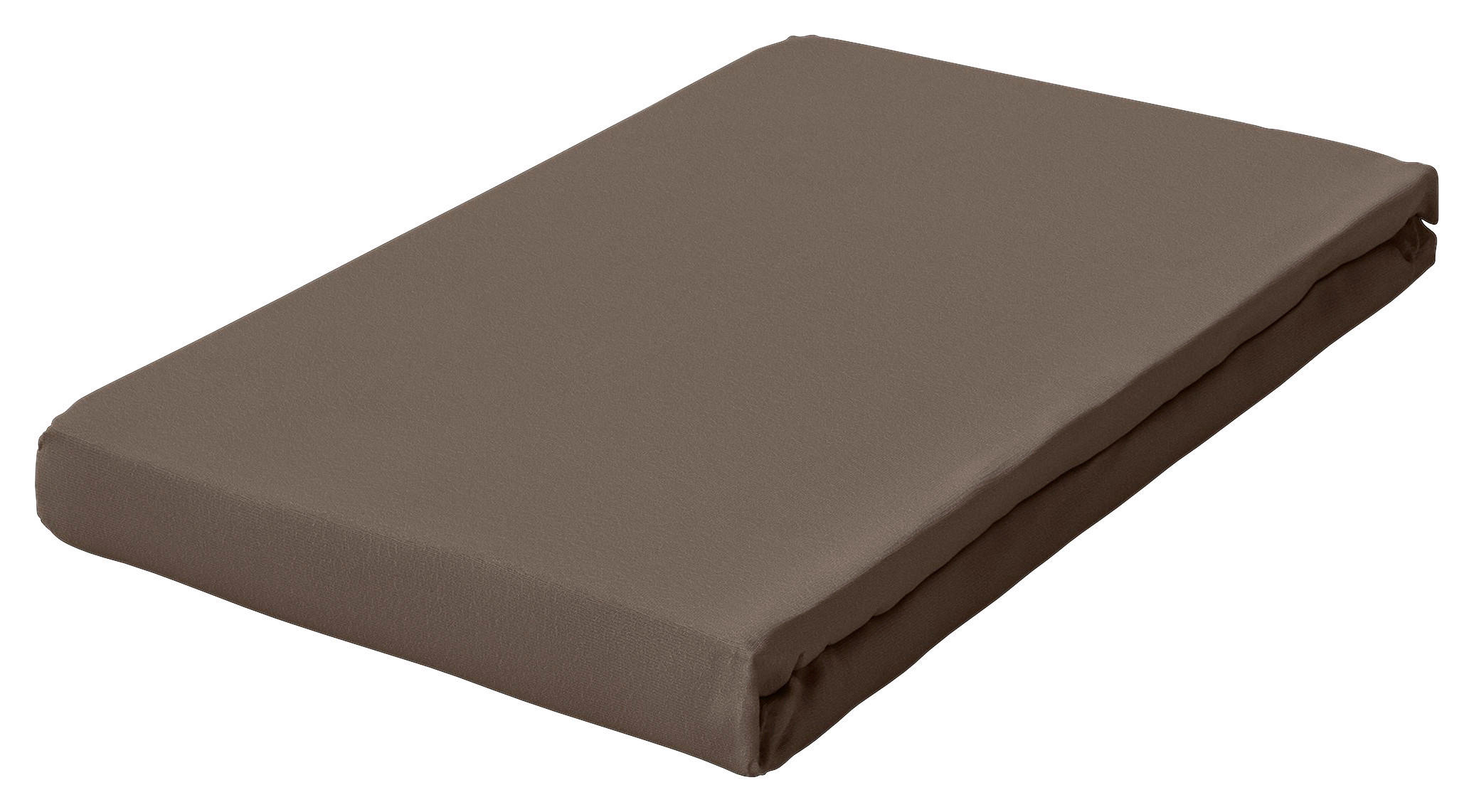 TOPPER-SPANNBETTTUCH PURE Jersey  - Taupe, Basics, Textil (90-100/190-220cm) - Schlafgut