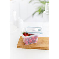CLIPBOX 0,85 l  - Salbeigrün/Transparent, Basics, Kunststoff (12/10,8/15,6cm) - Rotho