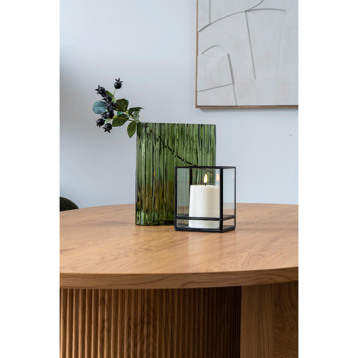 WINDLICHT - Schwarz, Basics, Glas/Metall (12/15/12cm)